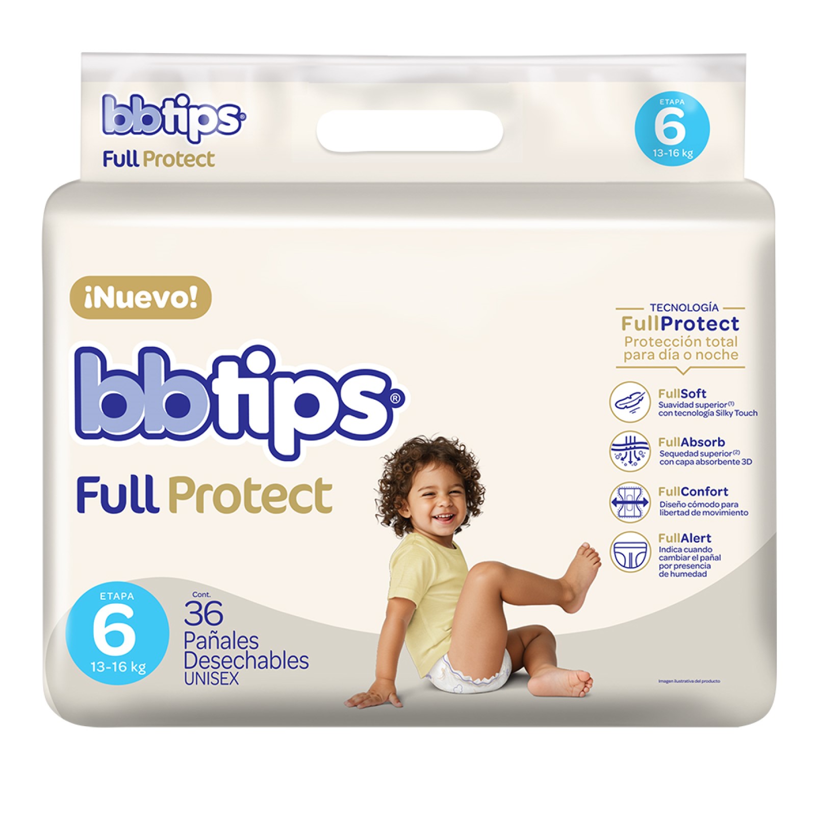 Bbtips Pa&ntilde;ales Full Protect Talla 6 Xl-Grande 36 Piezas