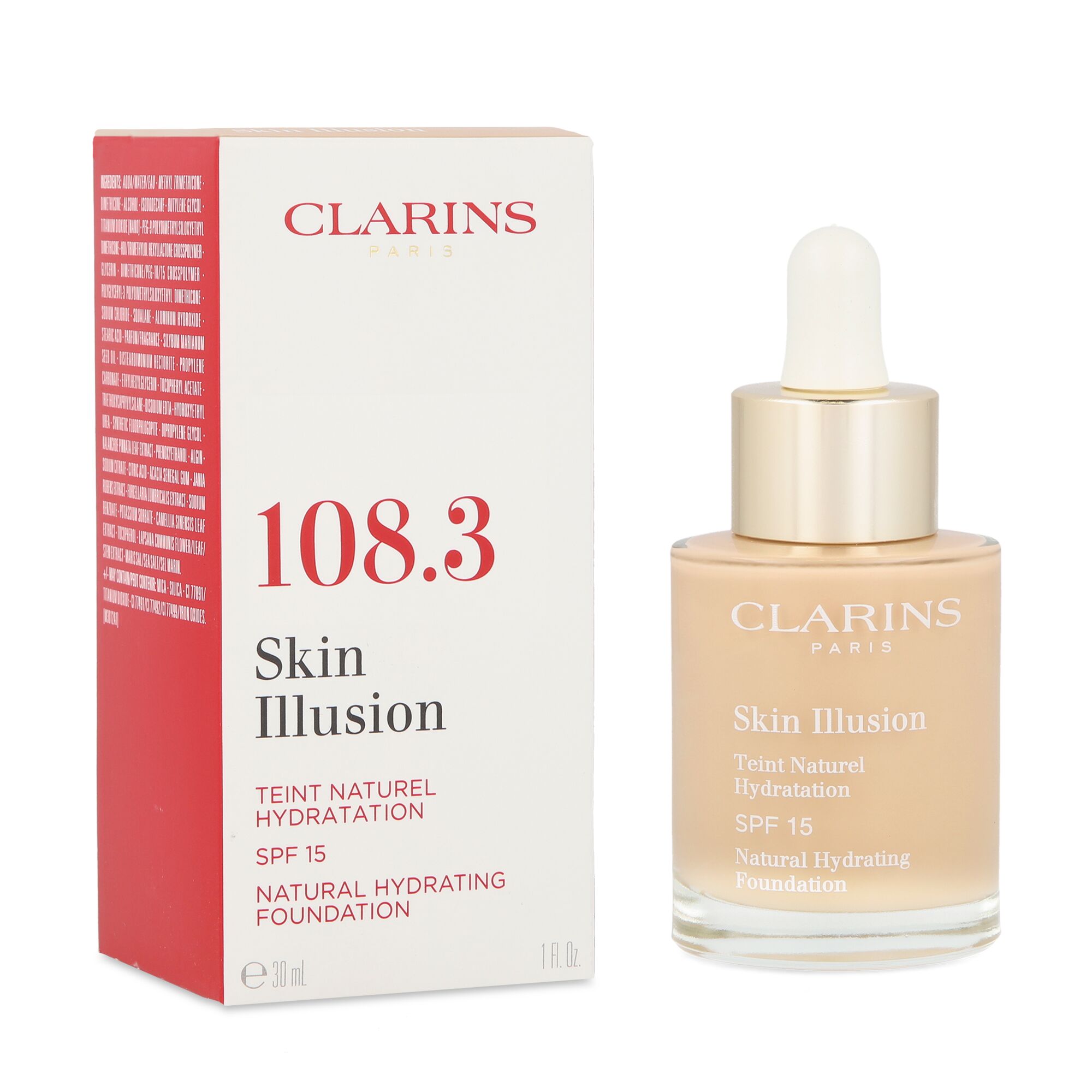 CLARINS BASE SKIN ILLUSION SPF15 108.3 ORGANZA 30ML DAMA