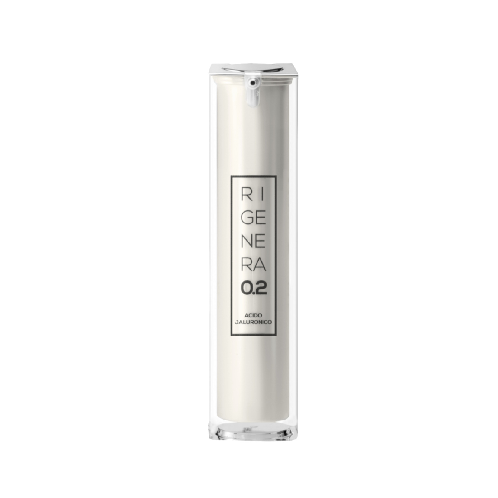Rigenera R.02 Sérum Facial con Ácido Hialurónico – Efecto Lifting, Hidratación Profunda y Protección de la Piel – Rellena surcos y mejora tono y firmeza (50ml) – Hecho en Italia