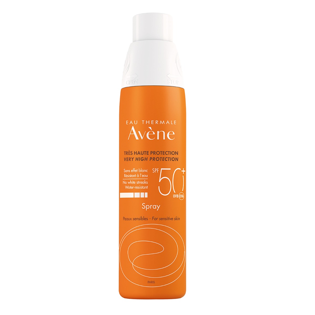 Avene bloqueador solar spray corporal FPS 50+ piel sensible