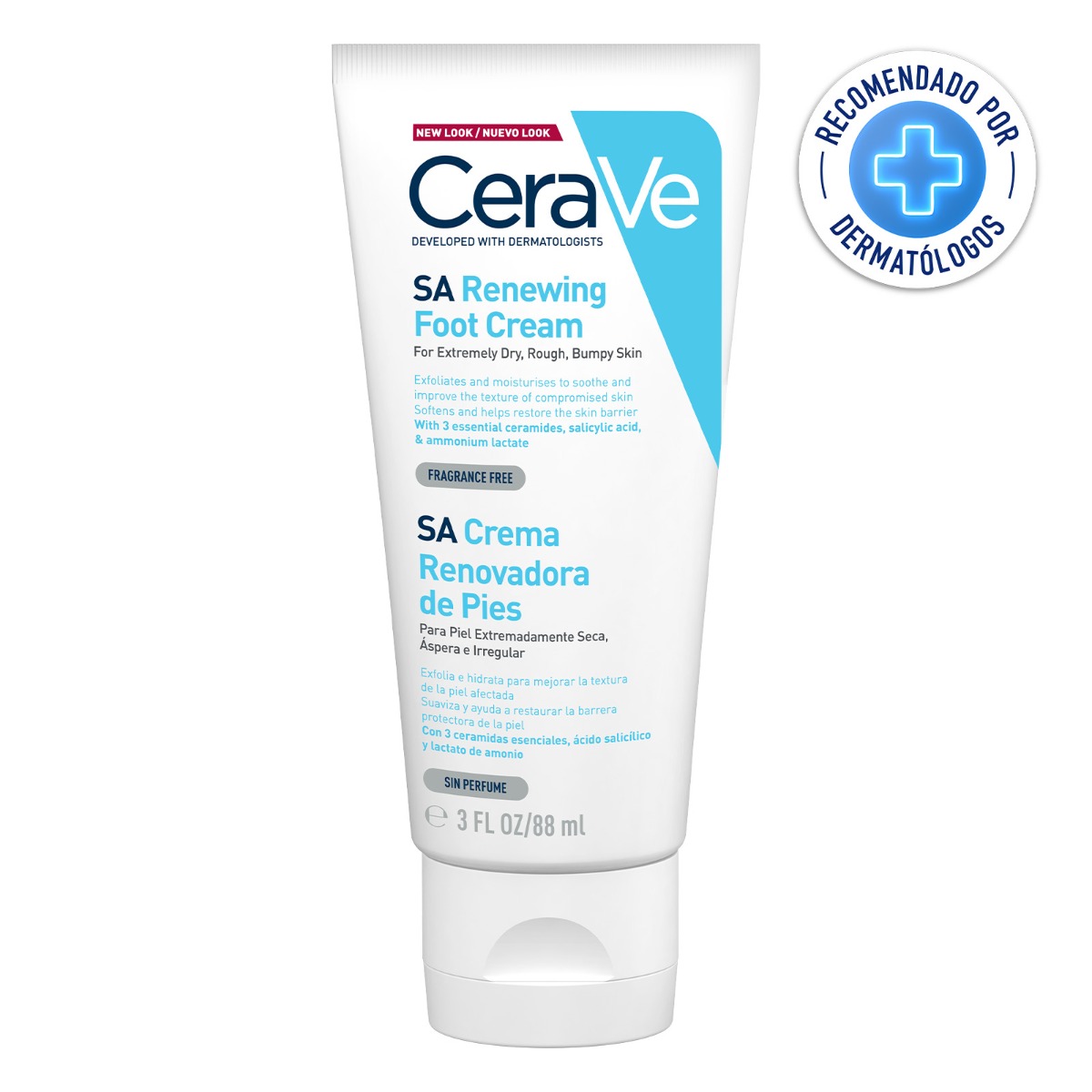 CeraVe Crema Renovadora de Pies con Ácido Salicílico 88 ml