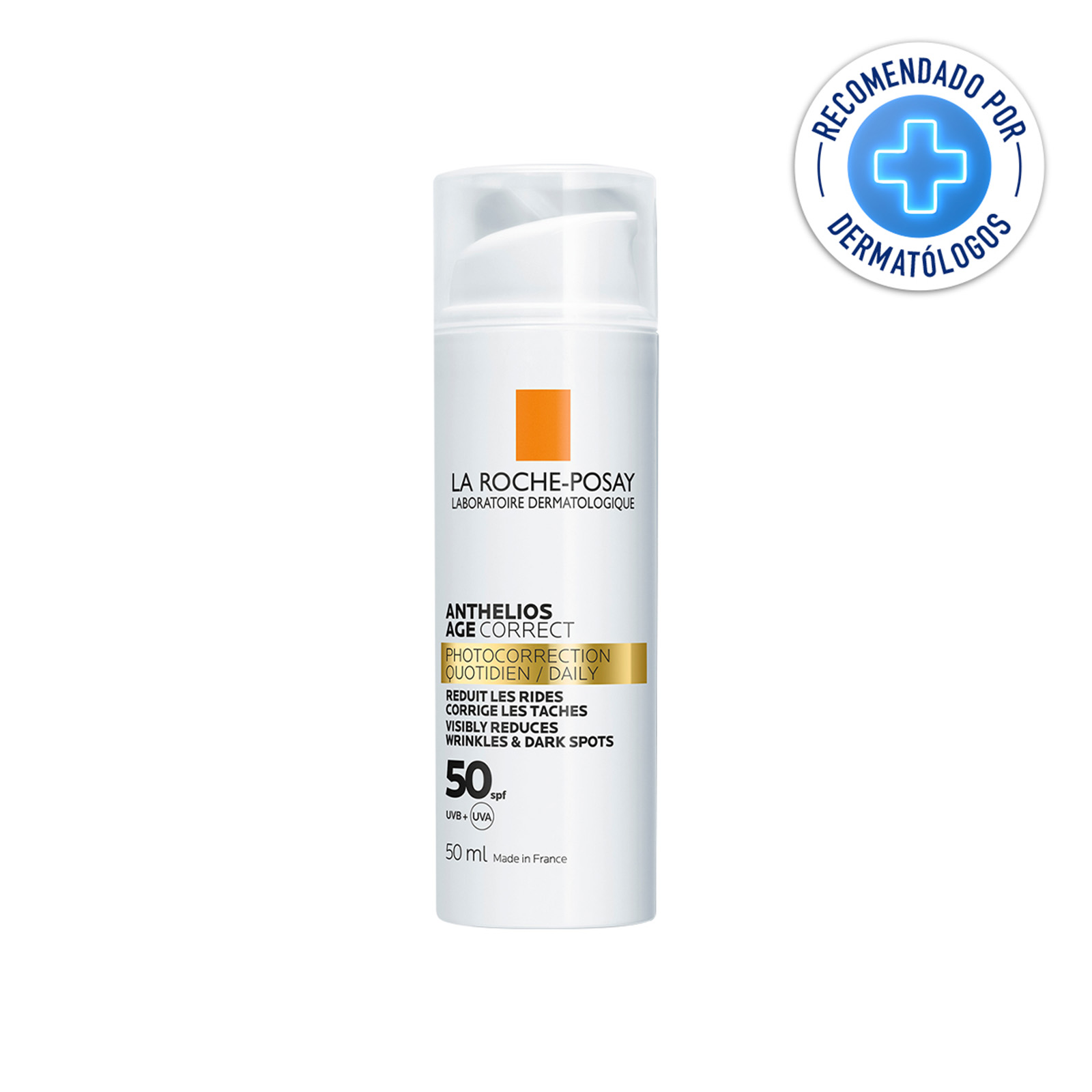 Protector Solar Facial Antiarrugas con FPS 50+ La Roche Posay Anthelios Age Correct 50 ml