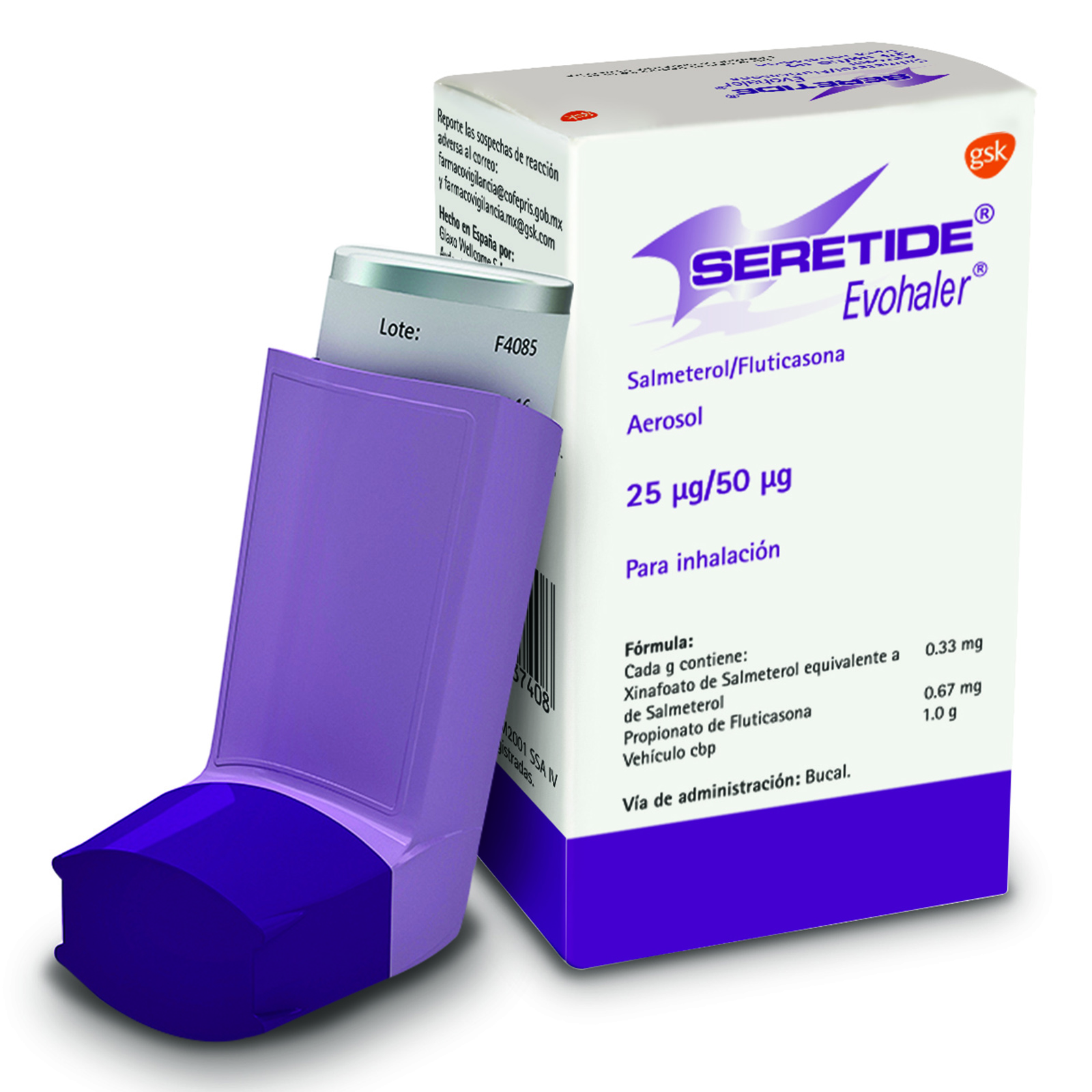 Farmacias del Ahorro | Seretide Evoh 25 mcg/ 50 mcg oral aerosol 120 ...