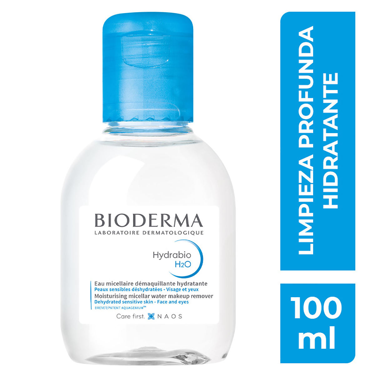 Bioderma Hydrabio H2O Agua Micelar para Piel Deshidratada, 100 ml