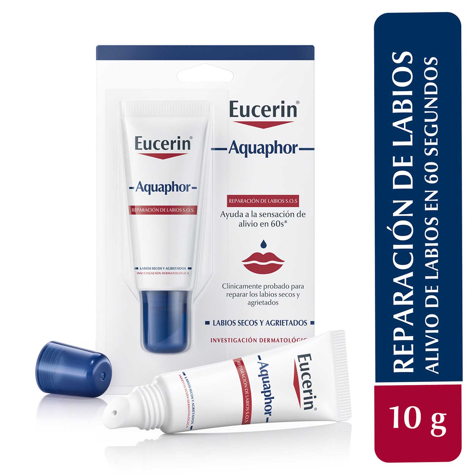 Eucerin Aquaphor Reparador de Labios SOS 10 ml
