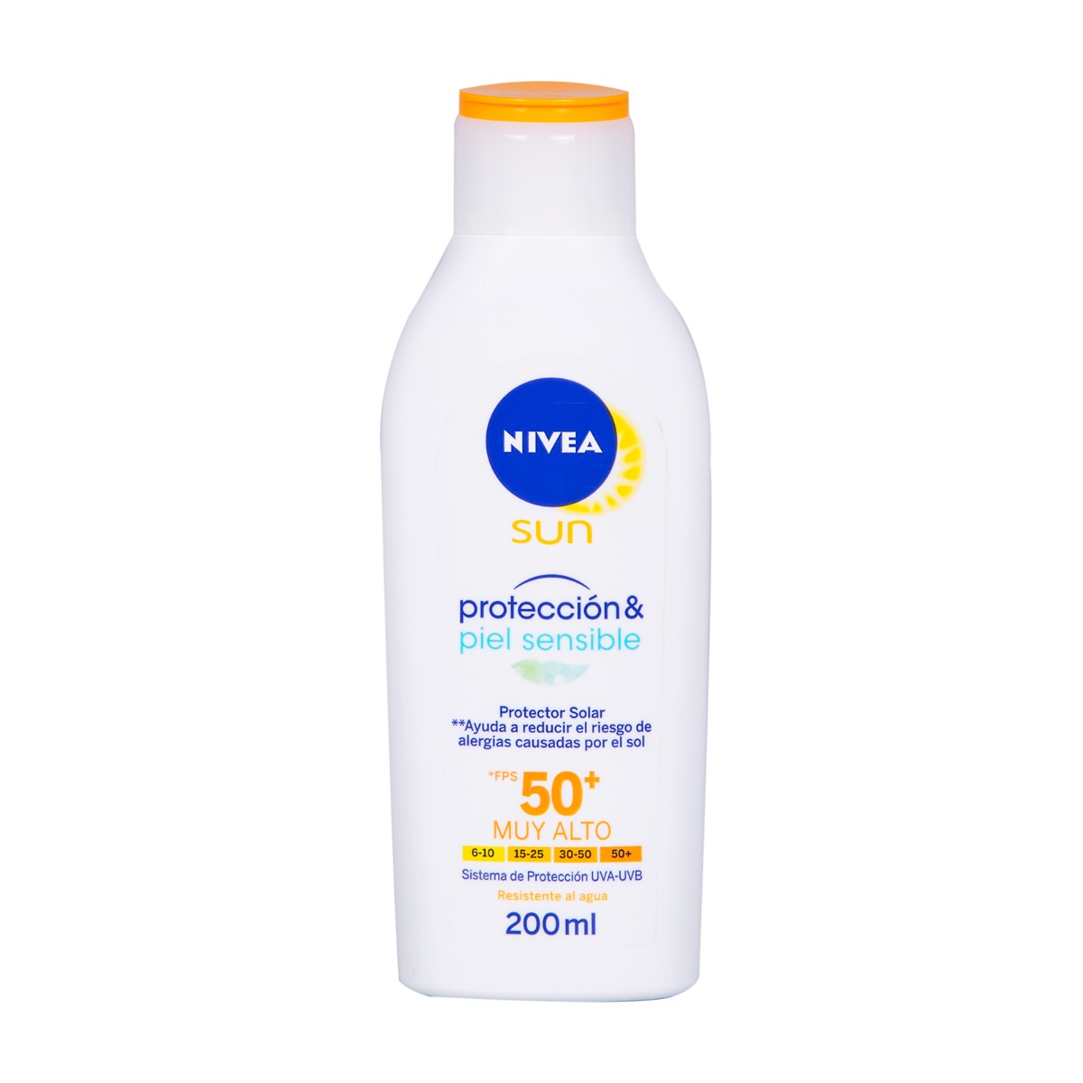 Nivea sun proteccion piel sens spf50 200 ml