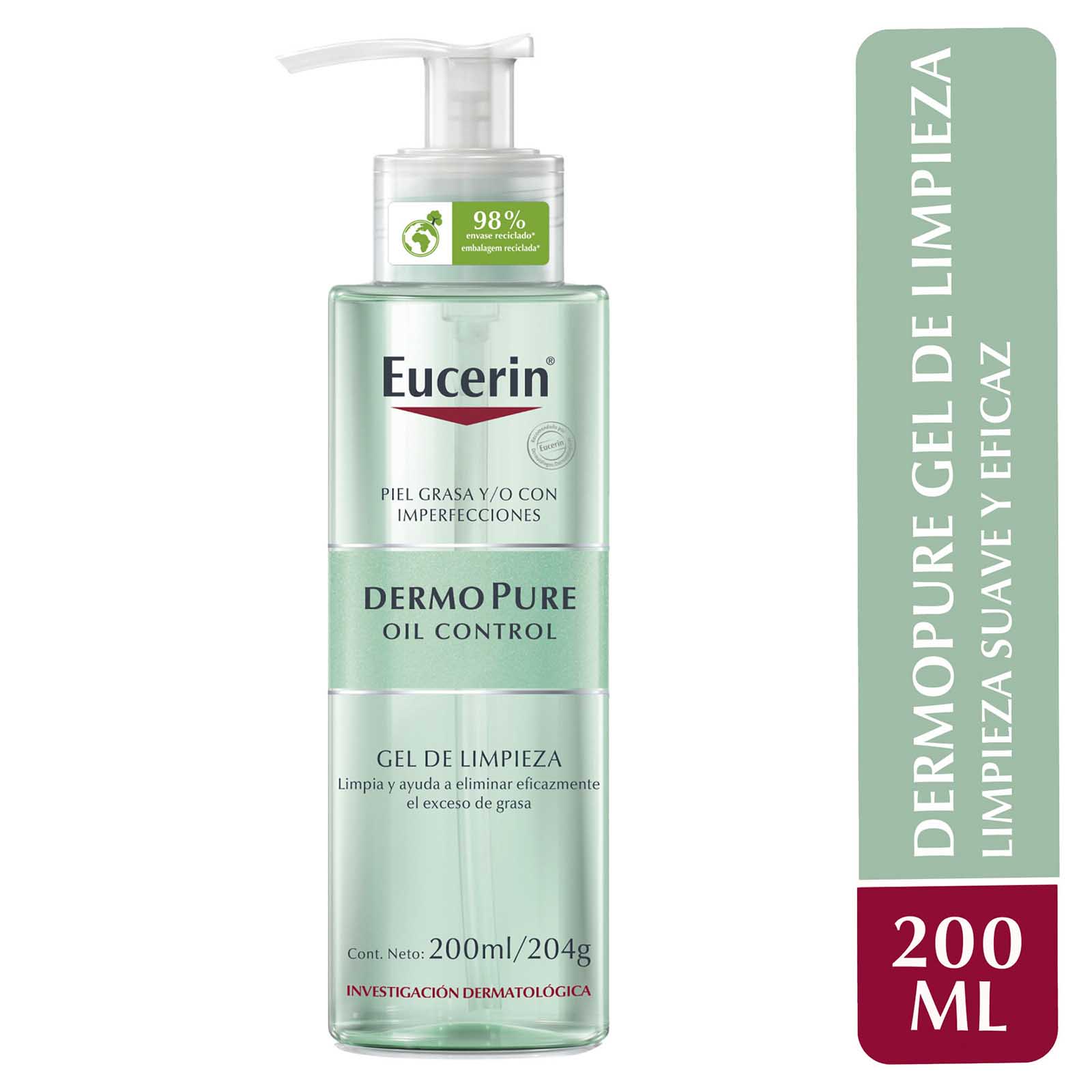 Eucerin dermopure gel limpiador 200ml