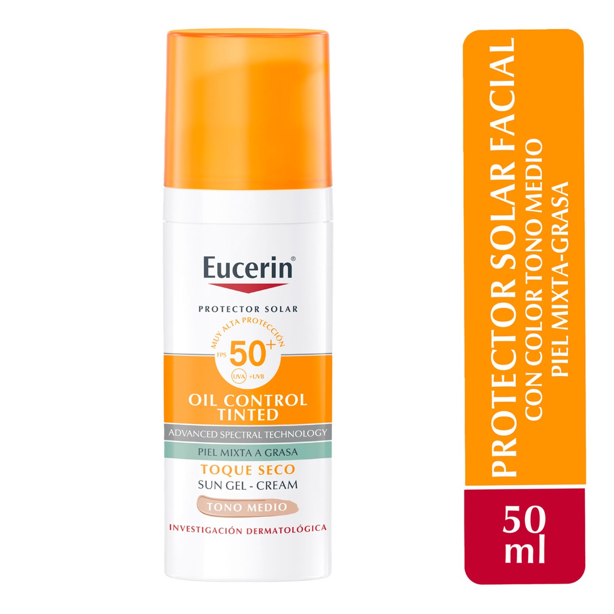 Eucerin Sun Oil Control FPS 50+ Tono Medio 50 ml