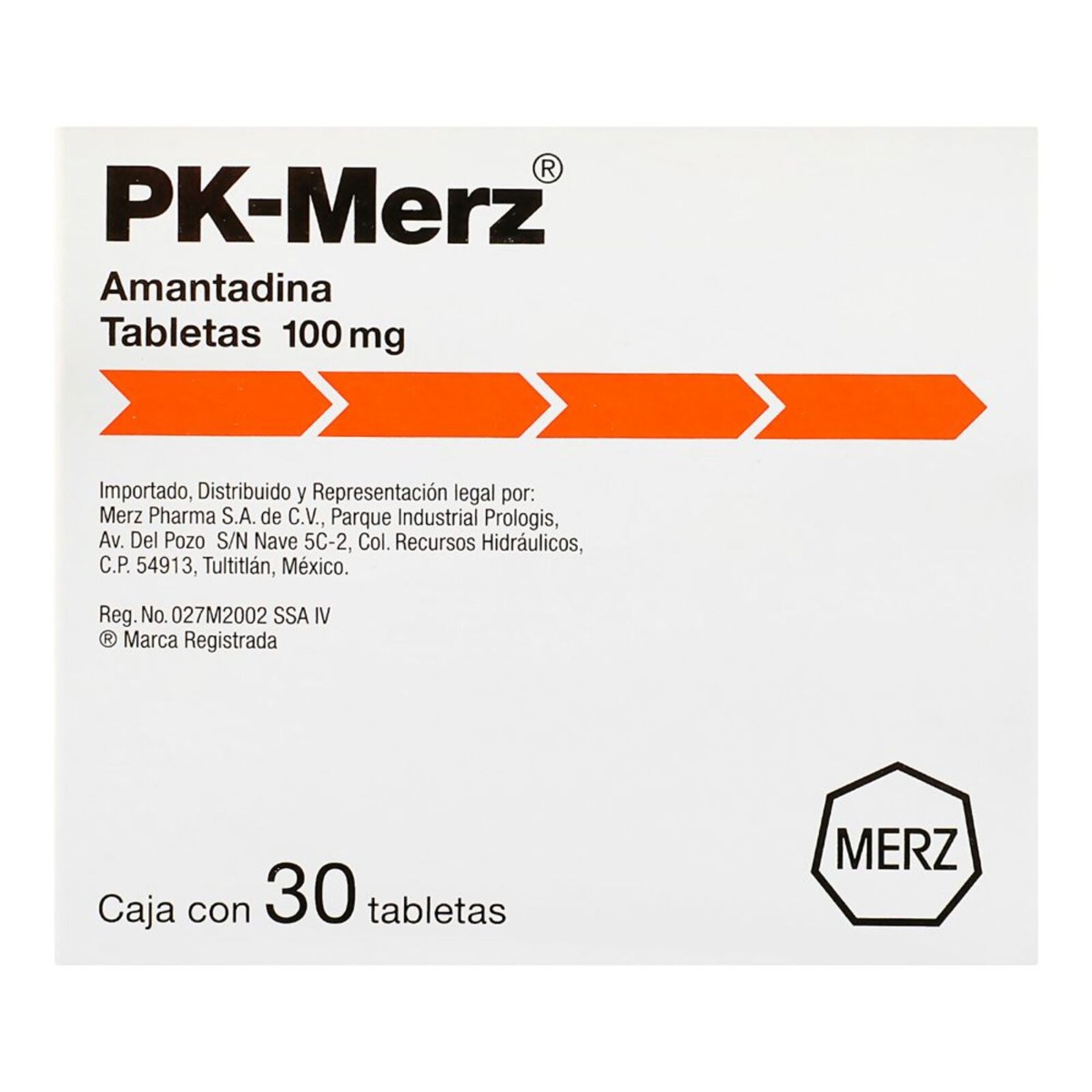 Pk-Merz 100 mg Oral con 30 tabletas