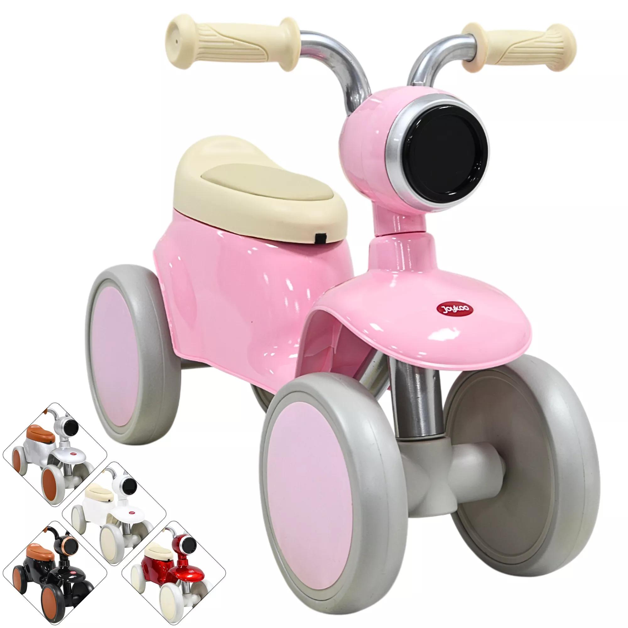 Montable Correpasillos para Niños con Luz y Sonido Coche Musical Apto a Partir de 1 año y Soporta hasta 16 kg Rosa
