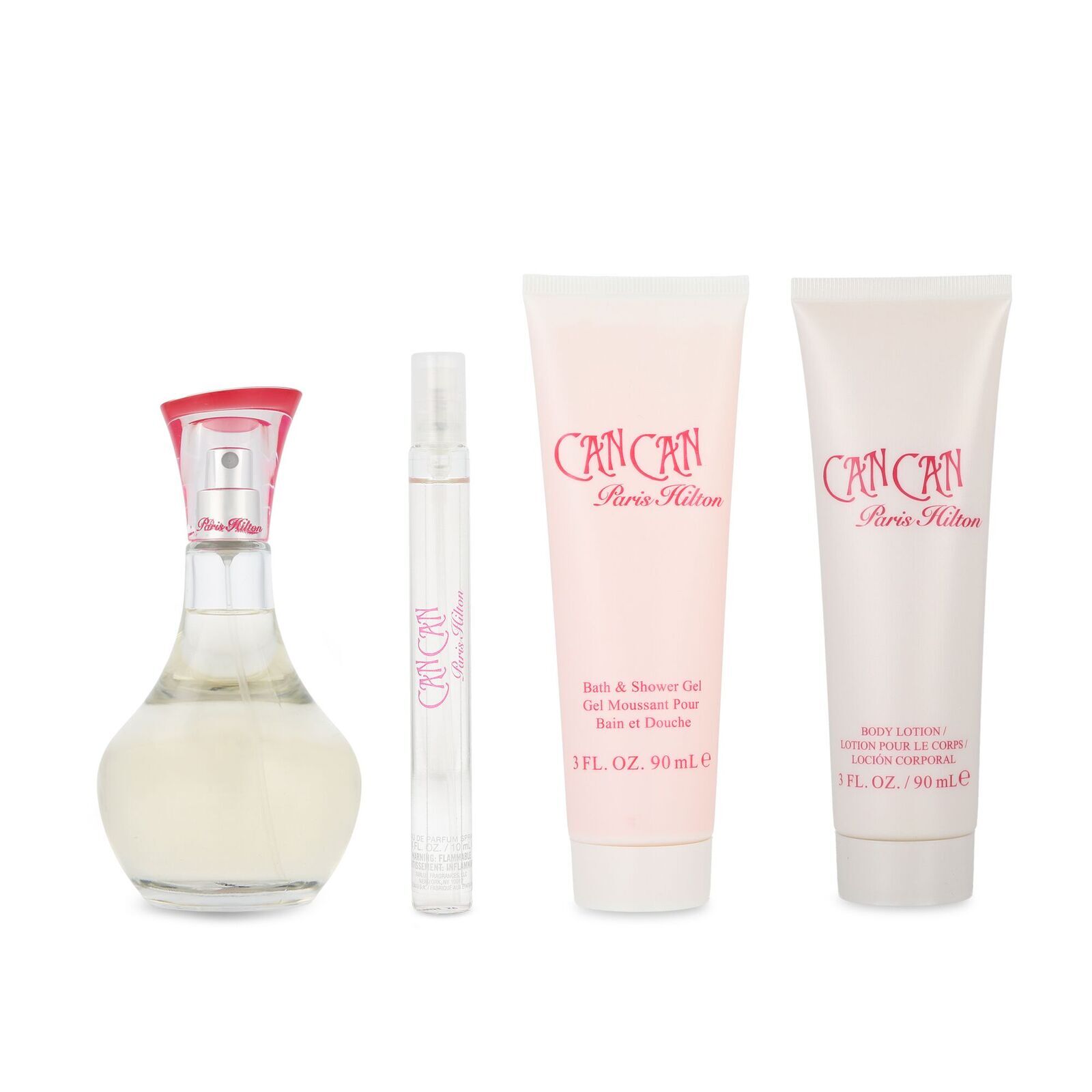 Set Paris Hilton Can Can Eau de Parfum Mujer 100 ml 4 Piezas