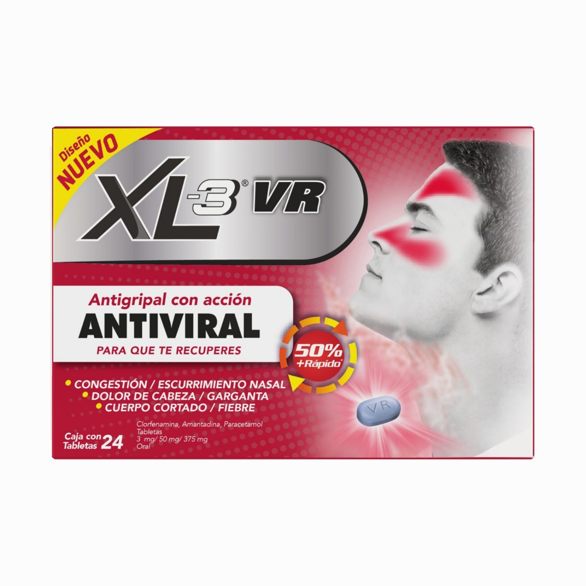 Xl-3 vr oral 24 tabletas