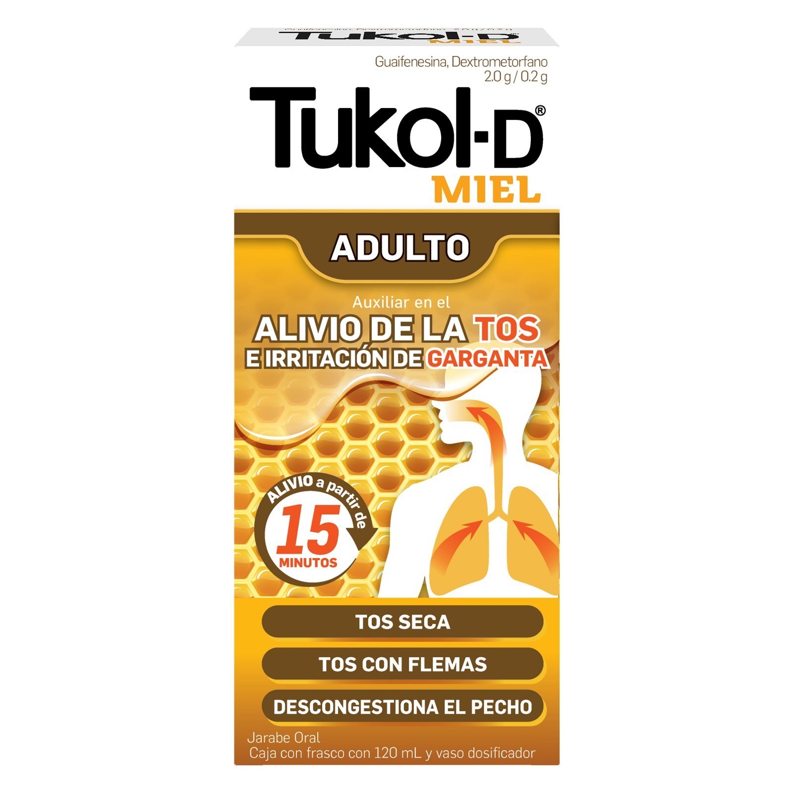 Tukol-D Miel Jarabe Adulto 120 ml