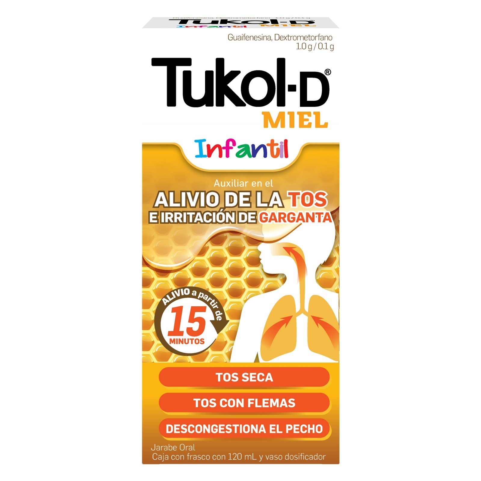 Tukol-D Miel Jarabe Infantil 120 ml