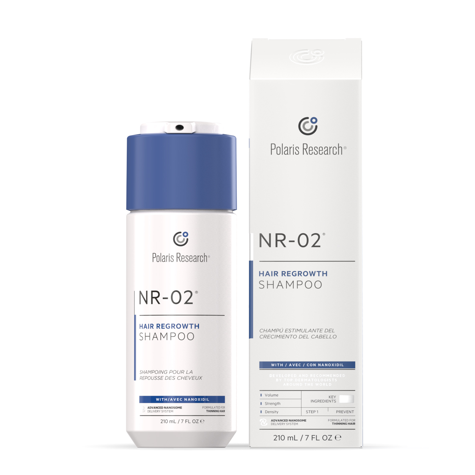 Polaris Nr-02 Shampoo Reestructurante Para El Crecimiento Del Cabello 210 ml