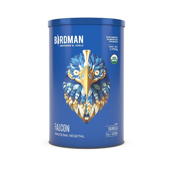 Prote&iacute;na Vegetal Birdman Falcon Protein Sabor Vainilla - 1.17 kg