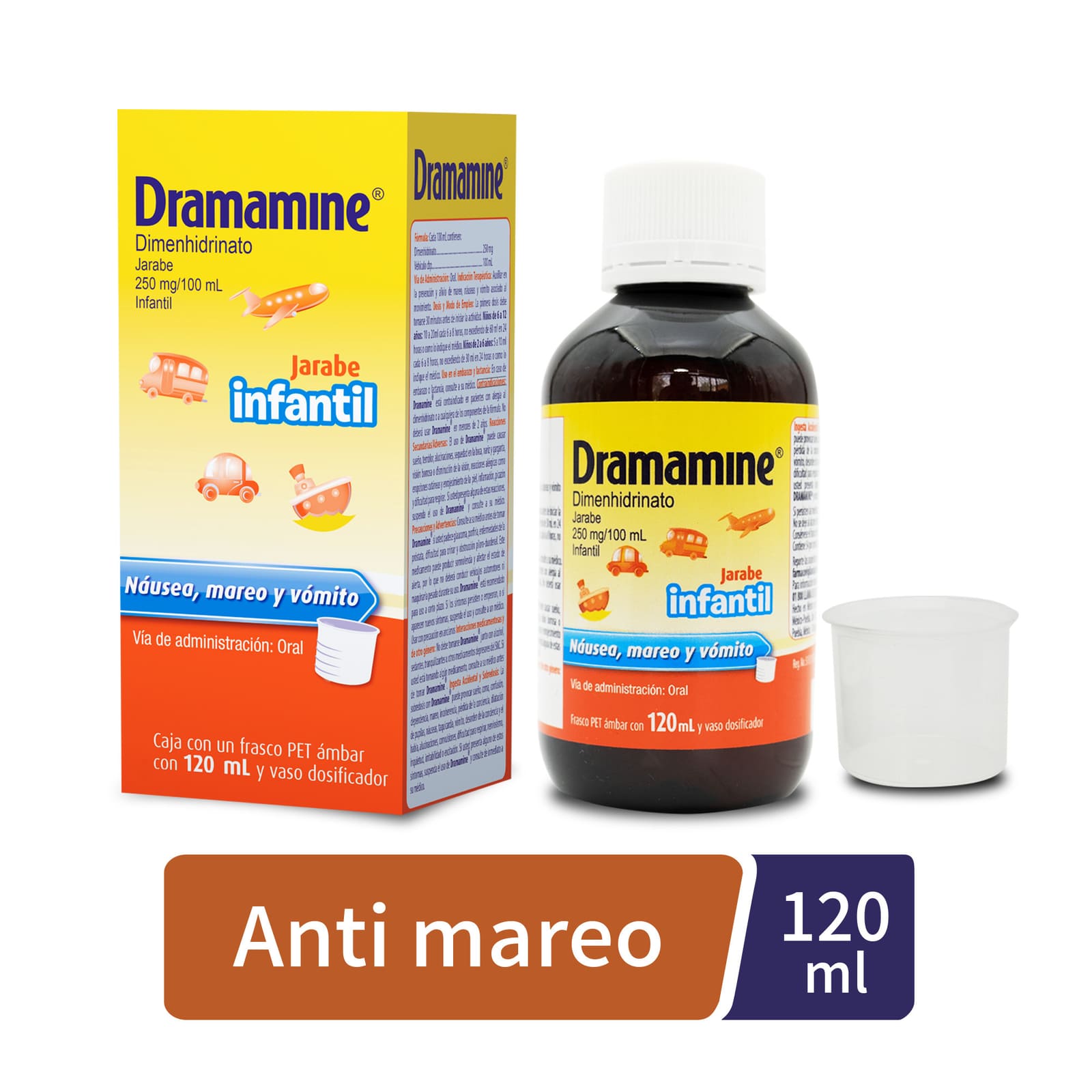 Dramamine Anti Mareo Infantil Jarabe 120 ml