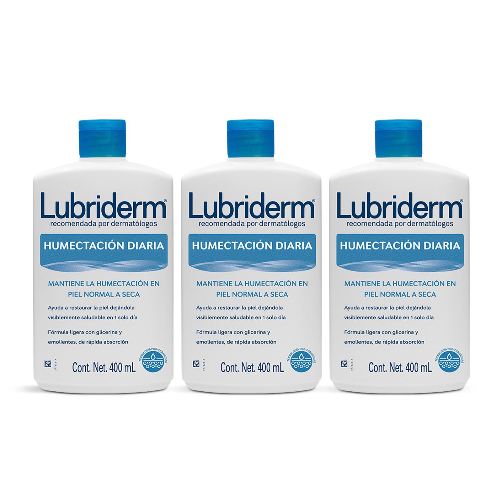 Lubriderm Humectacion Diaria 3 Pack 400 ml