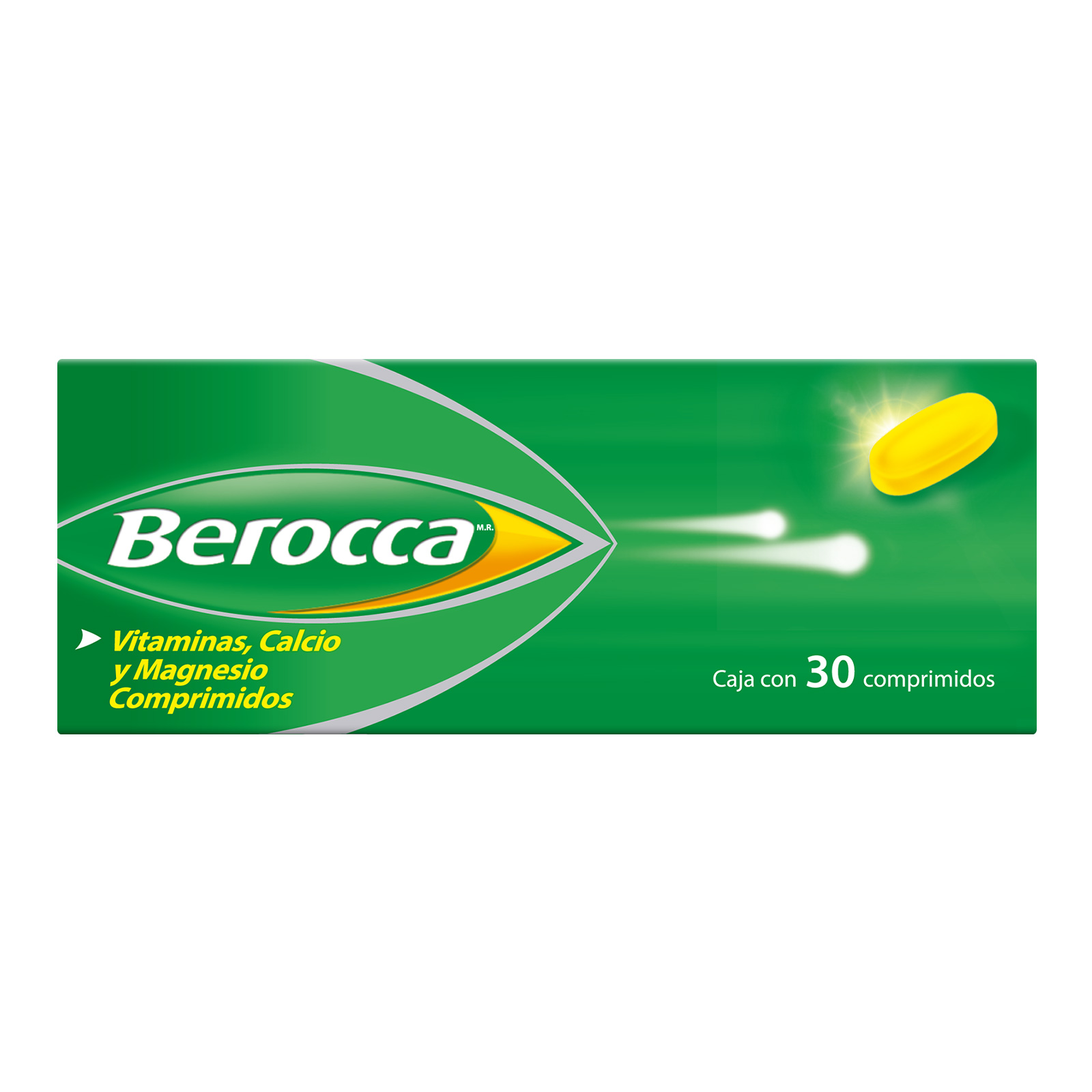 Berocca Vitaminas, Calcio y Magnesio Caja con 30 Comprimidos