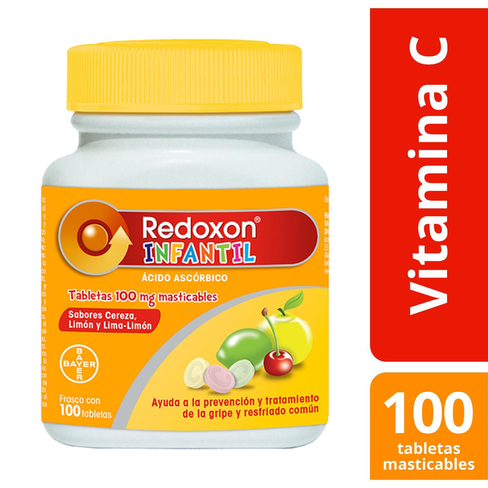 Redoxon Infantil Vitamina C Frasco con 100 Tabletas Masticables