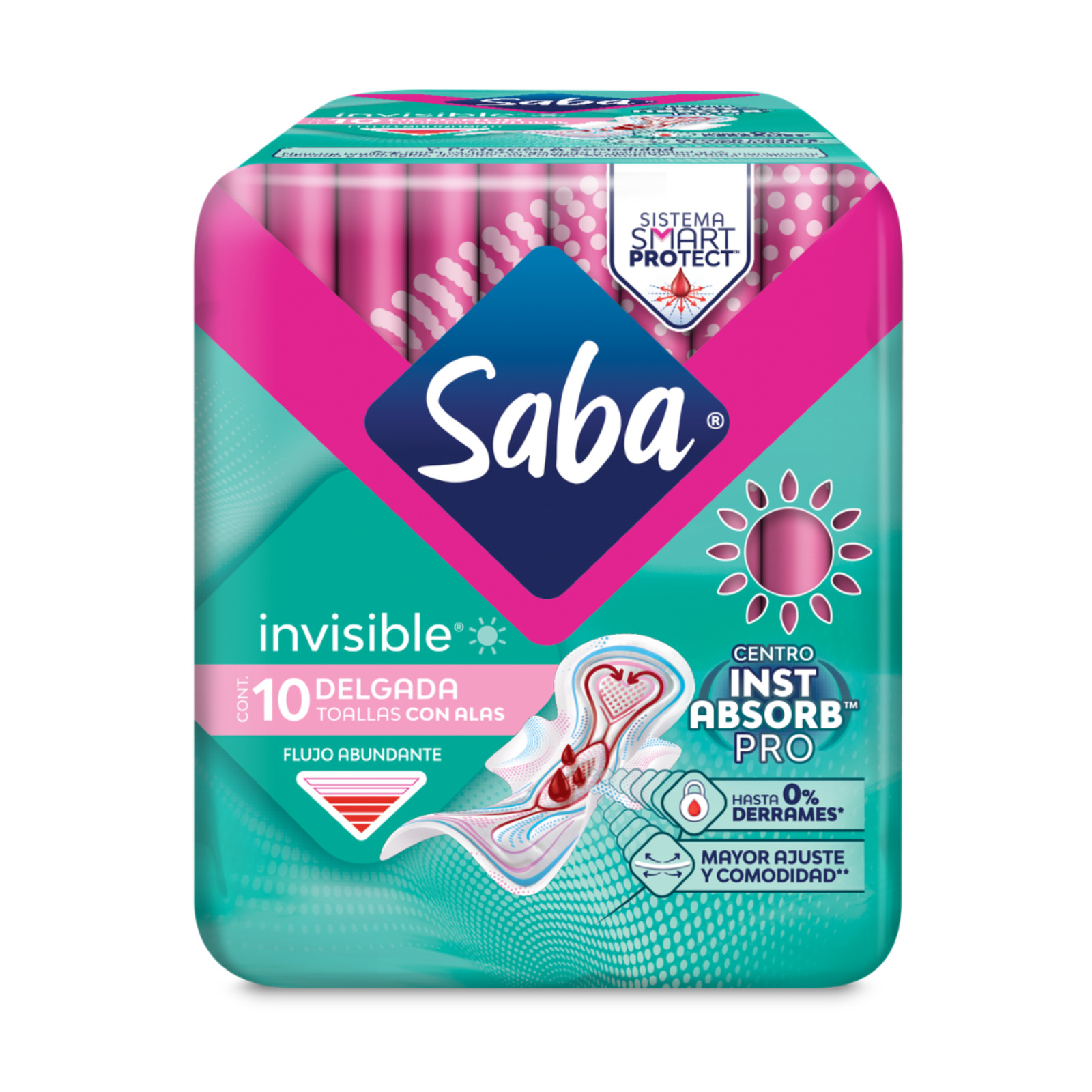 Farmacias del Ahorro | Toallas Femeninas Saba Invisible Buenos Días ...