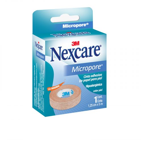 Cinta Micropore Nexcare Blanco 1.25 Cm X 5 M Para Piel