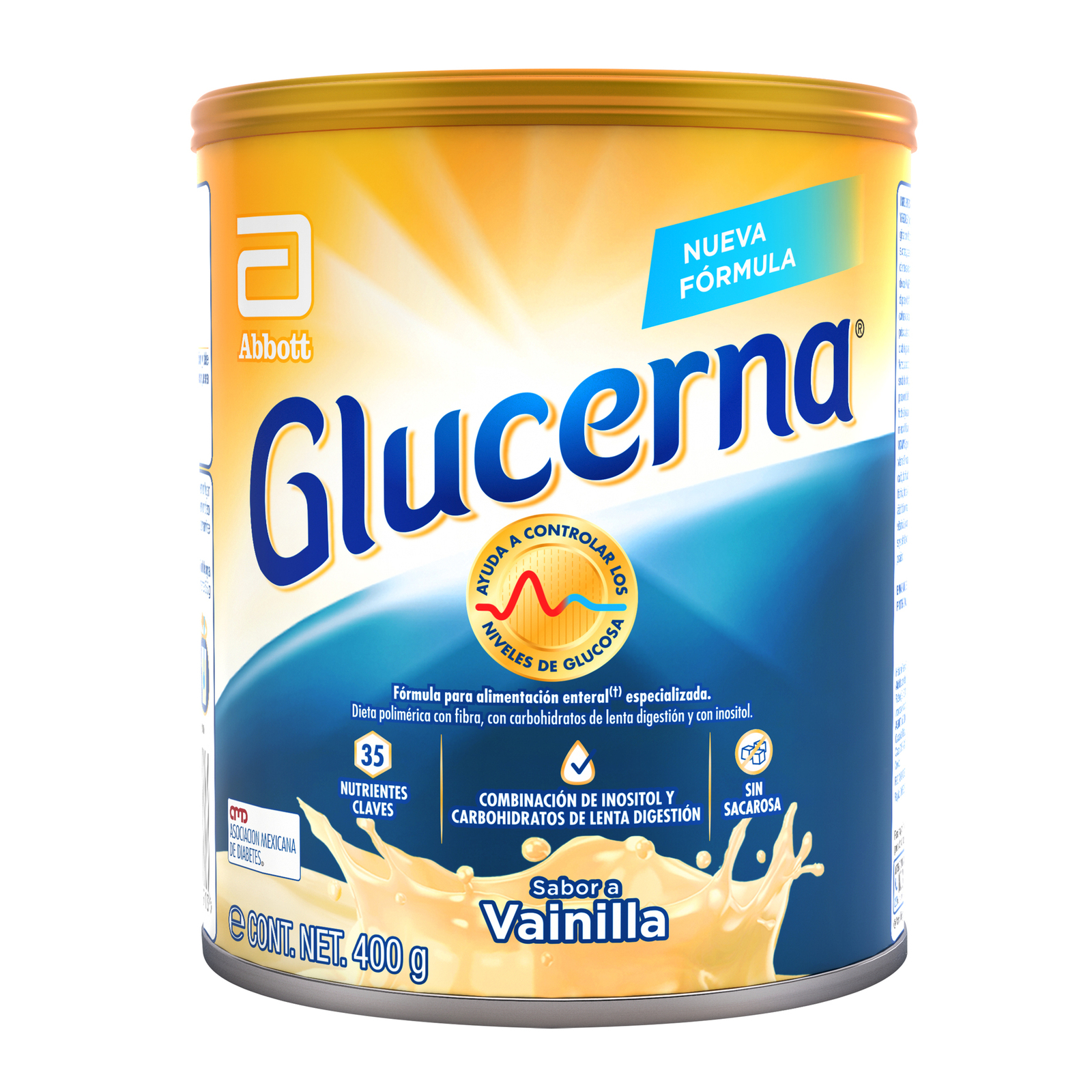 Glucerna Suplemento Alimenticio Sabor Vainilla Polvo 400 g