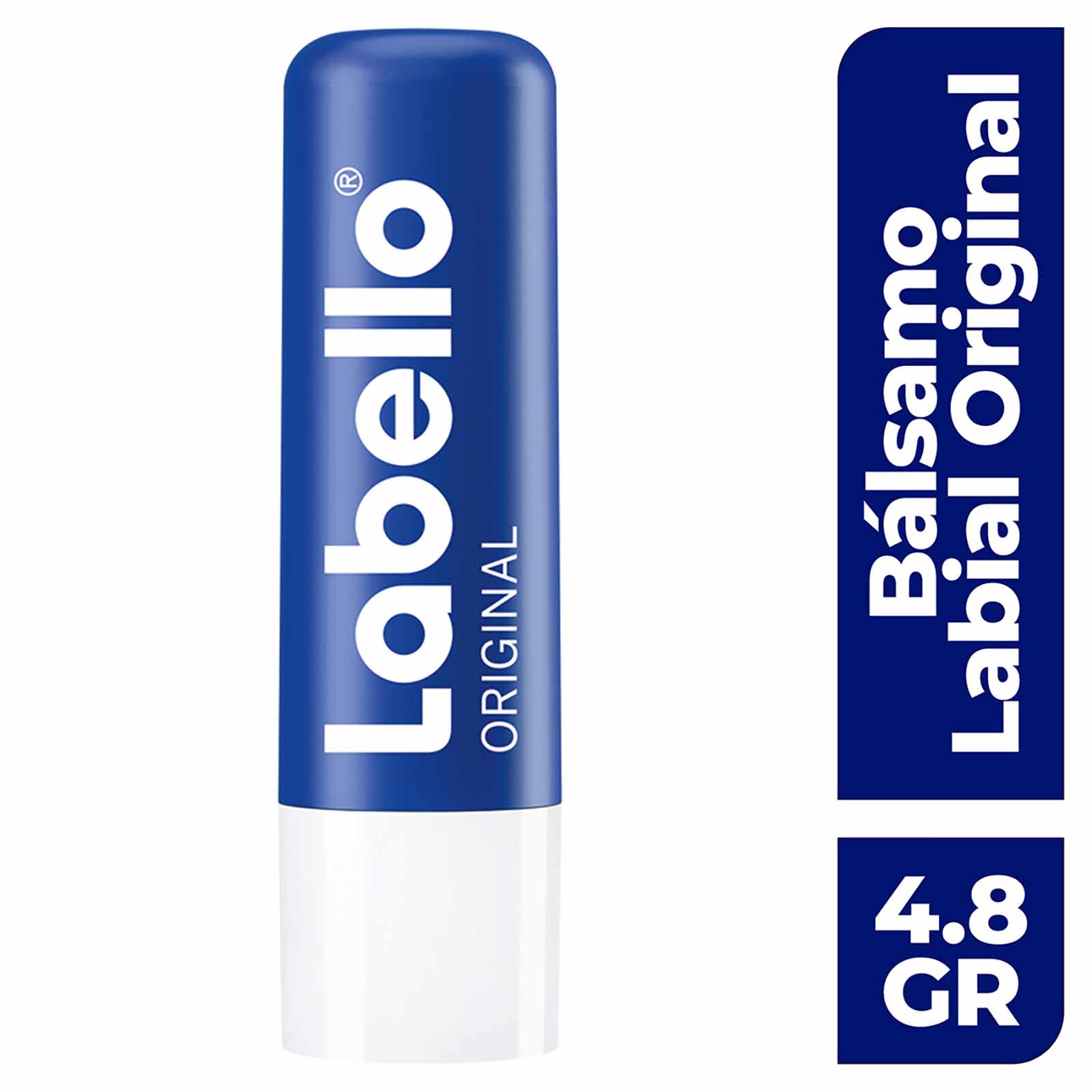 LABELLO Bálsamo labial Classic 4.8 g protector labial con Vitamina E libre de aceites minerales 24 horas de humectación