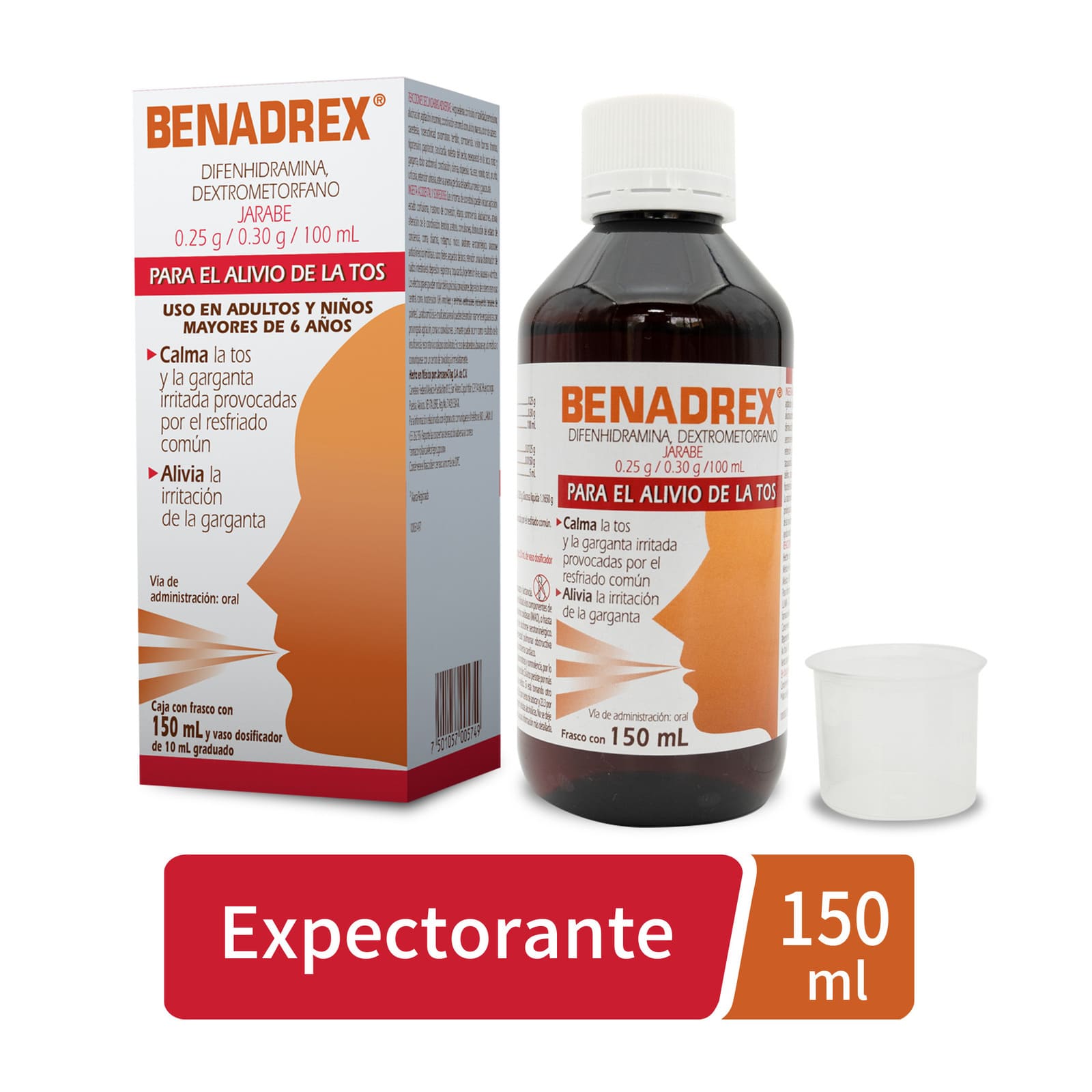 Farmacias del Ahorro | Antitusivo BENADREX Jarabe 150 ml | Tienda en ...