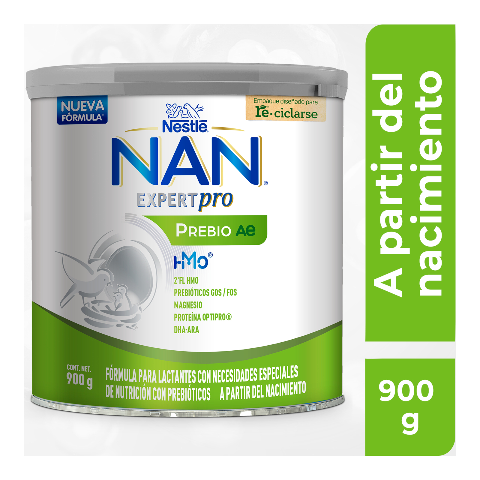 Fórmula Para Lactantes NAN Expert Pro Prebio AE con Probióticos Lata de 900 g