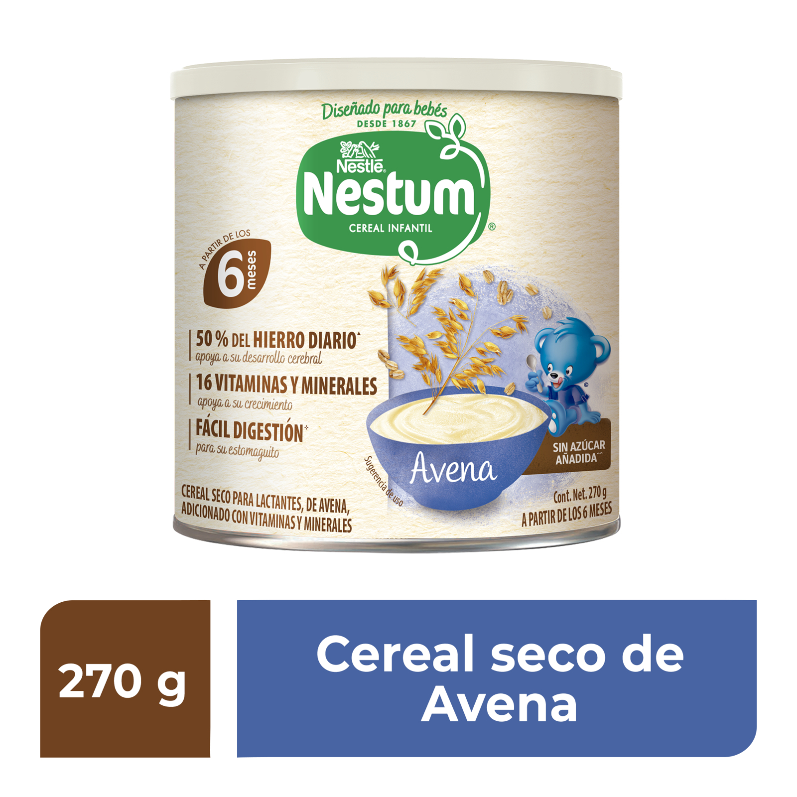 Nestum Cereal de Avena a Partir de los 6 Meses 270 gr