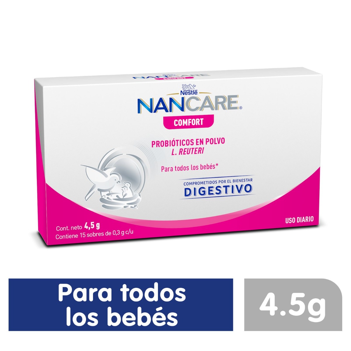 NAN Care Confort Probióticos en Polvo a Partir del Nacimiento Caja con 4.5 gr