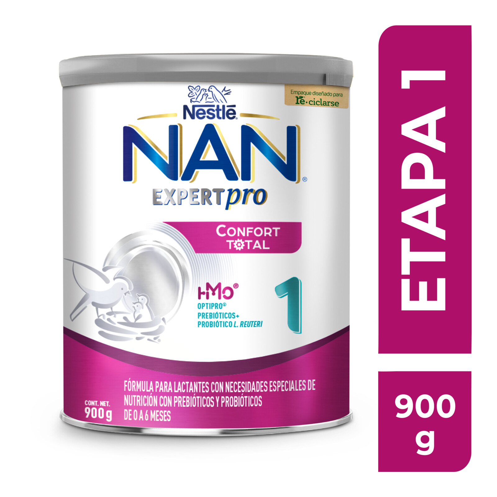 NAN Expert Pro Confort Total 1 Fórmula Para Lactantes Lata de 900 g