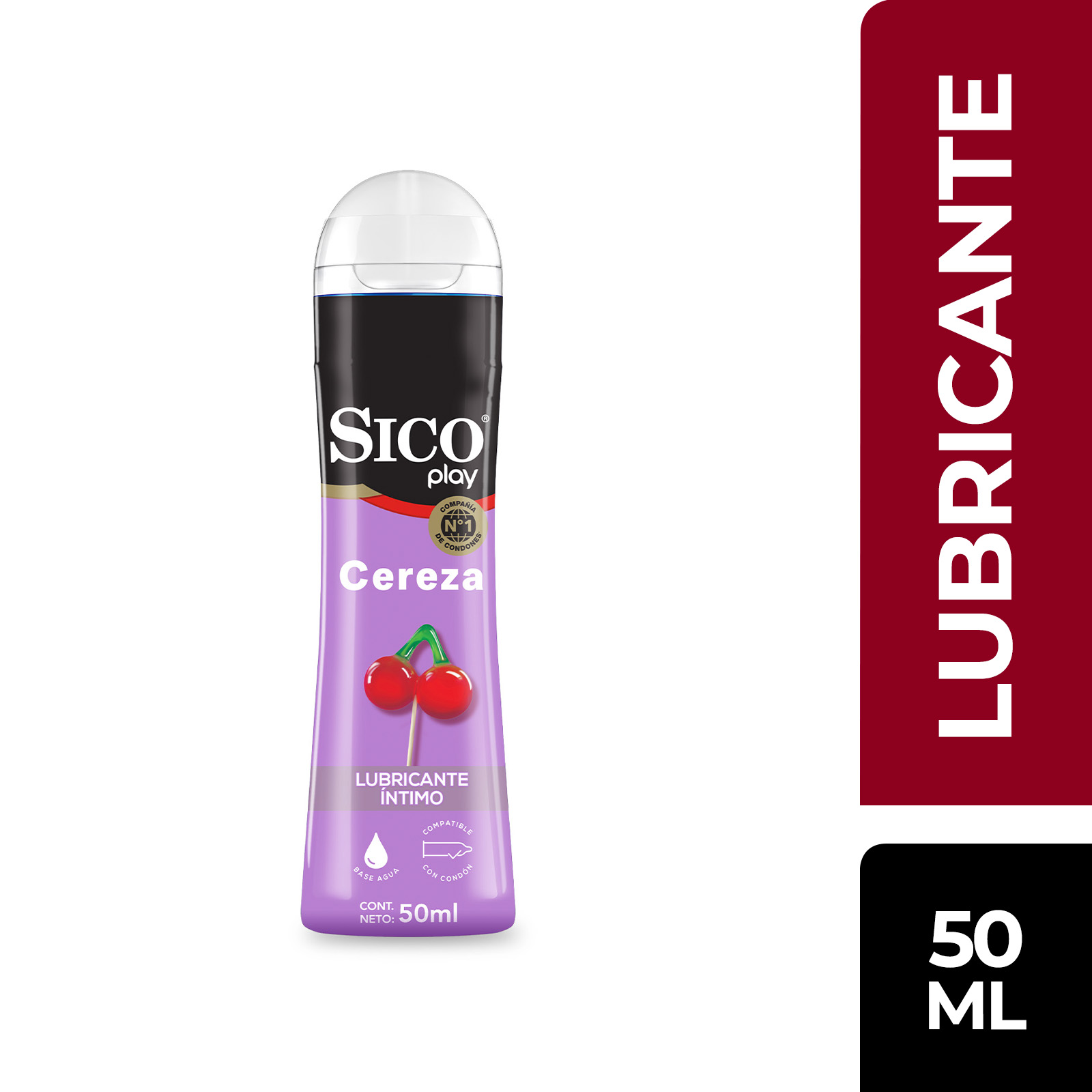 Lubricante sico play cereza 50 ml