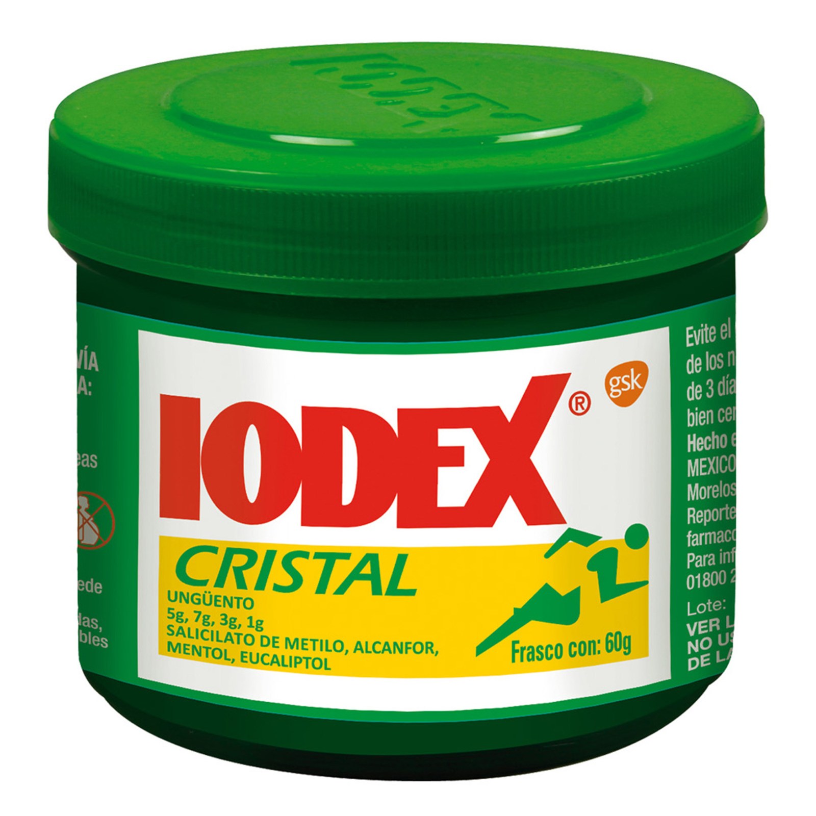Iodex 60 g ung cut cristal