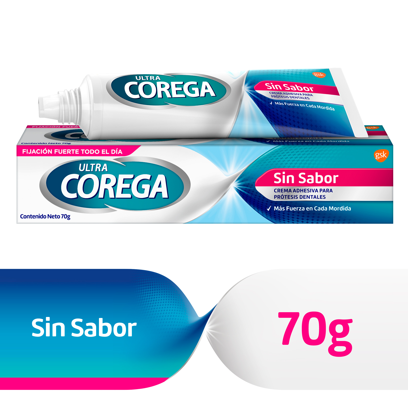 Crema d ultra corega 70 gr sin sabor