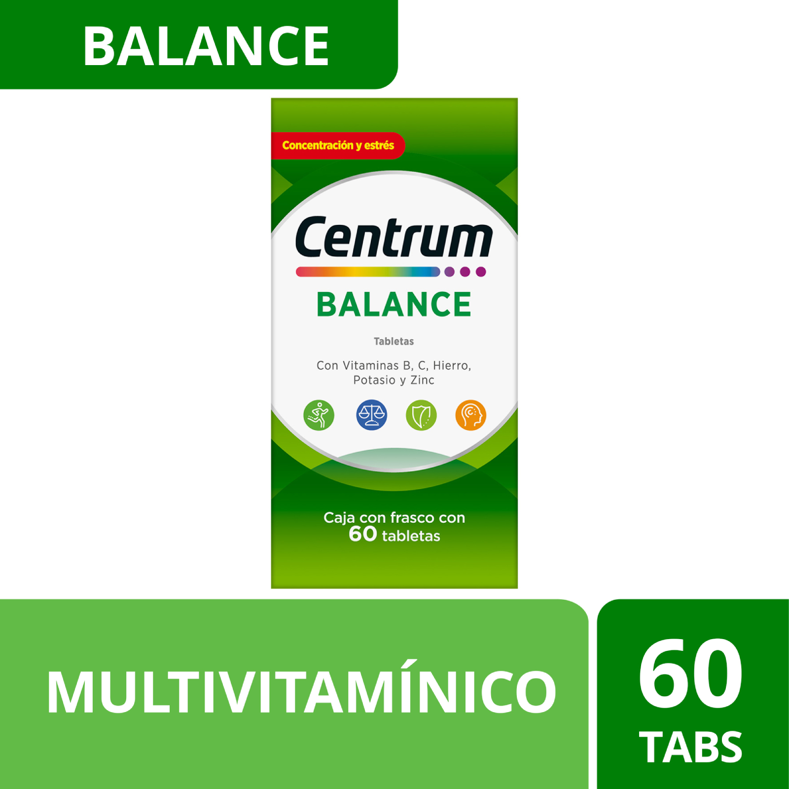 Balance Tab Farmacias del Ahorro | Centrum Multivitamínico Balance 60 Tabs | Tienda ...