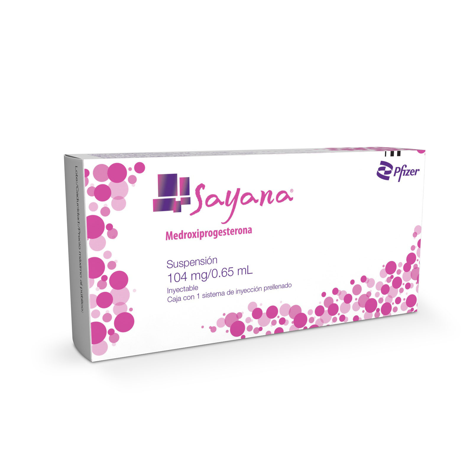 Sayana Inyectable 104 mg 065 ml con 1 Jeringa