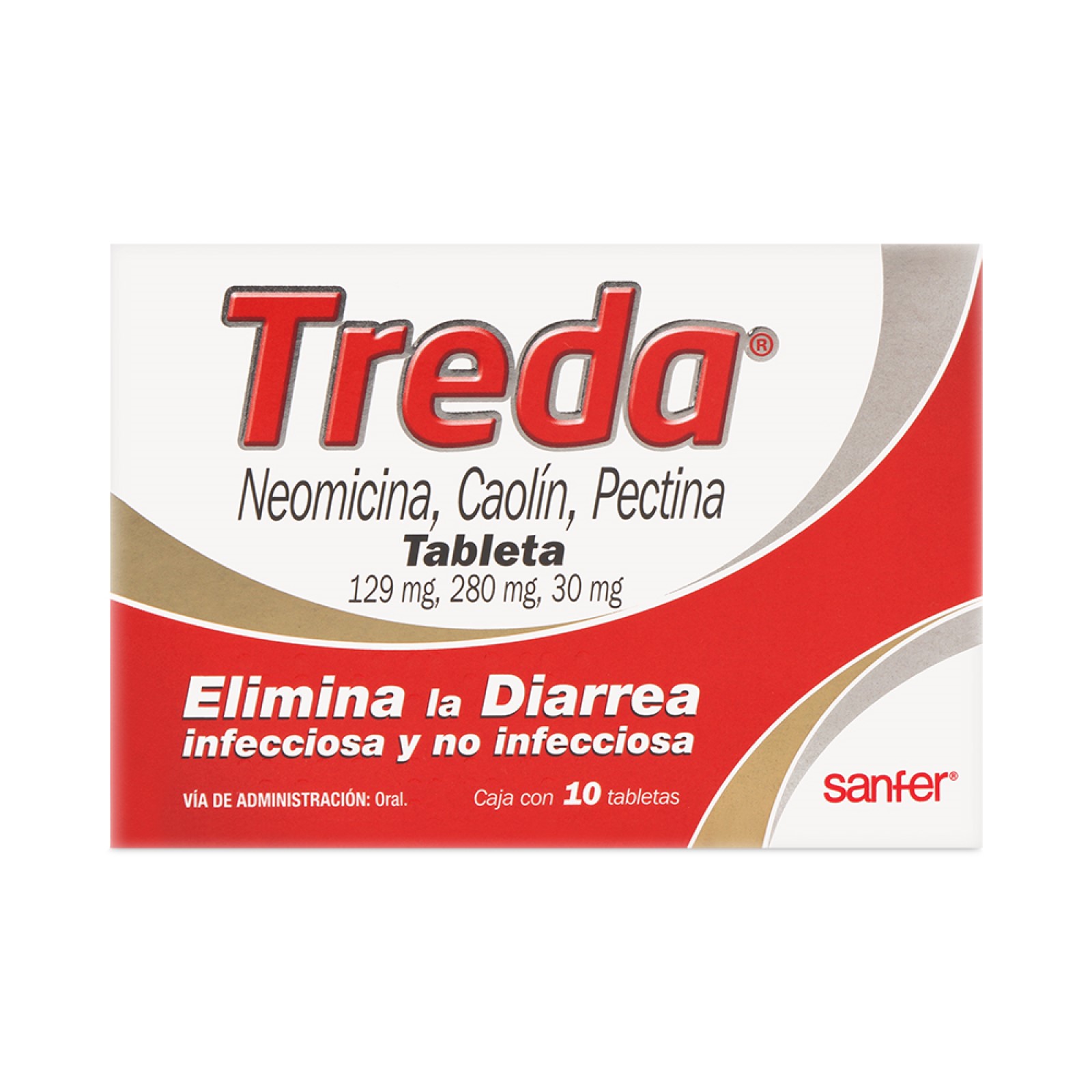 Treda Oral 10 tabletas