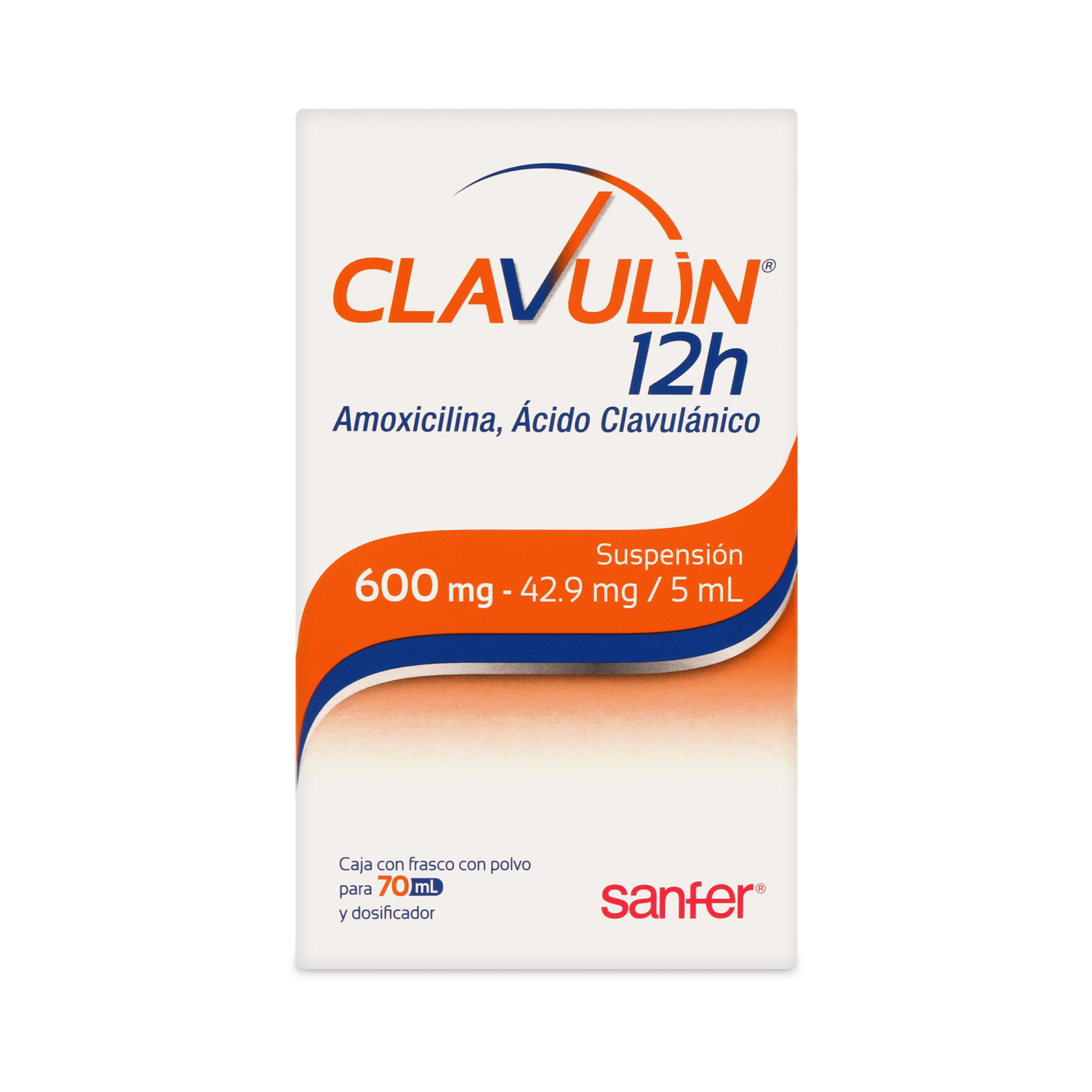 Clavulin 12 Horas 600 mg 70 ml Suspensión