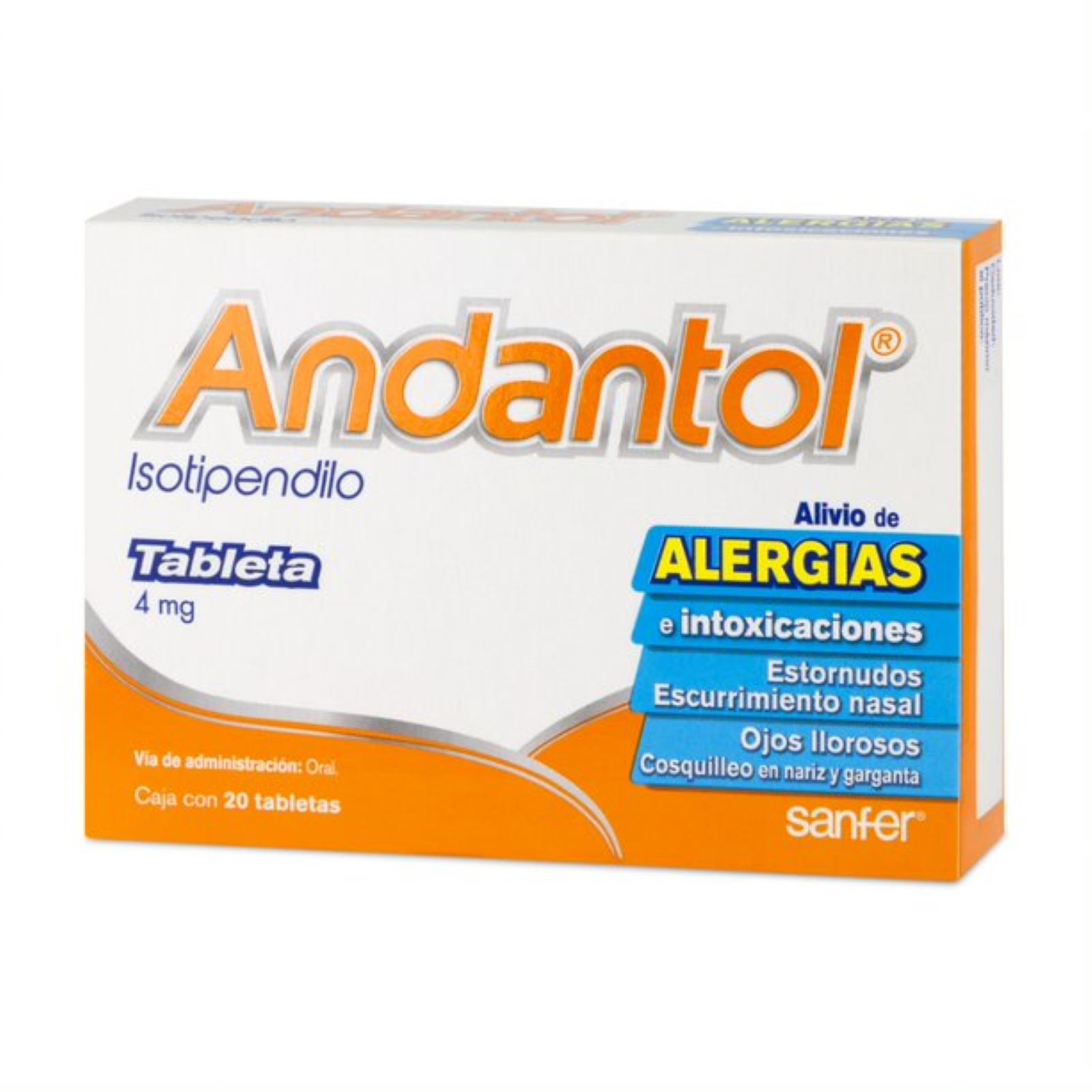 Andantol Antialérgico 20 tabletas