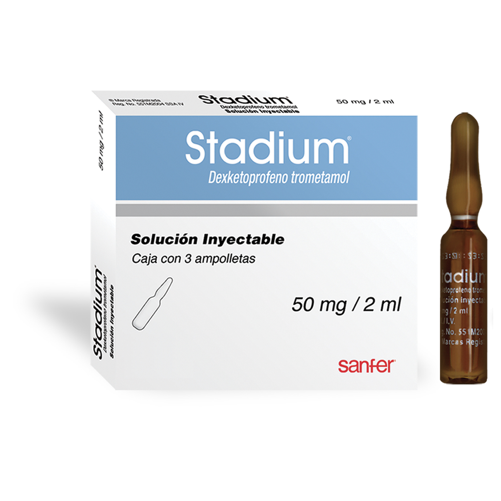 STADIUM 50 MG 2 ML 3 AMP   5763