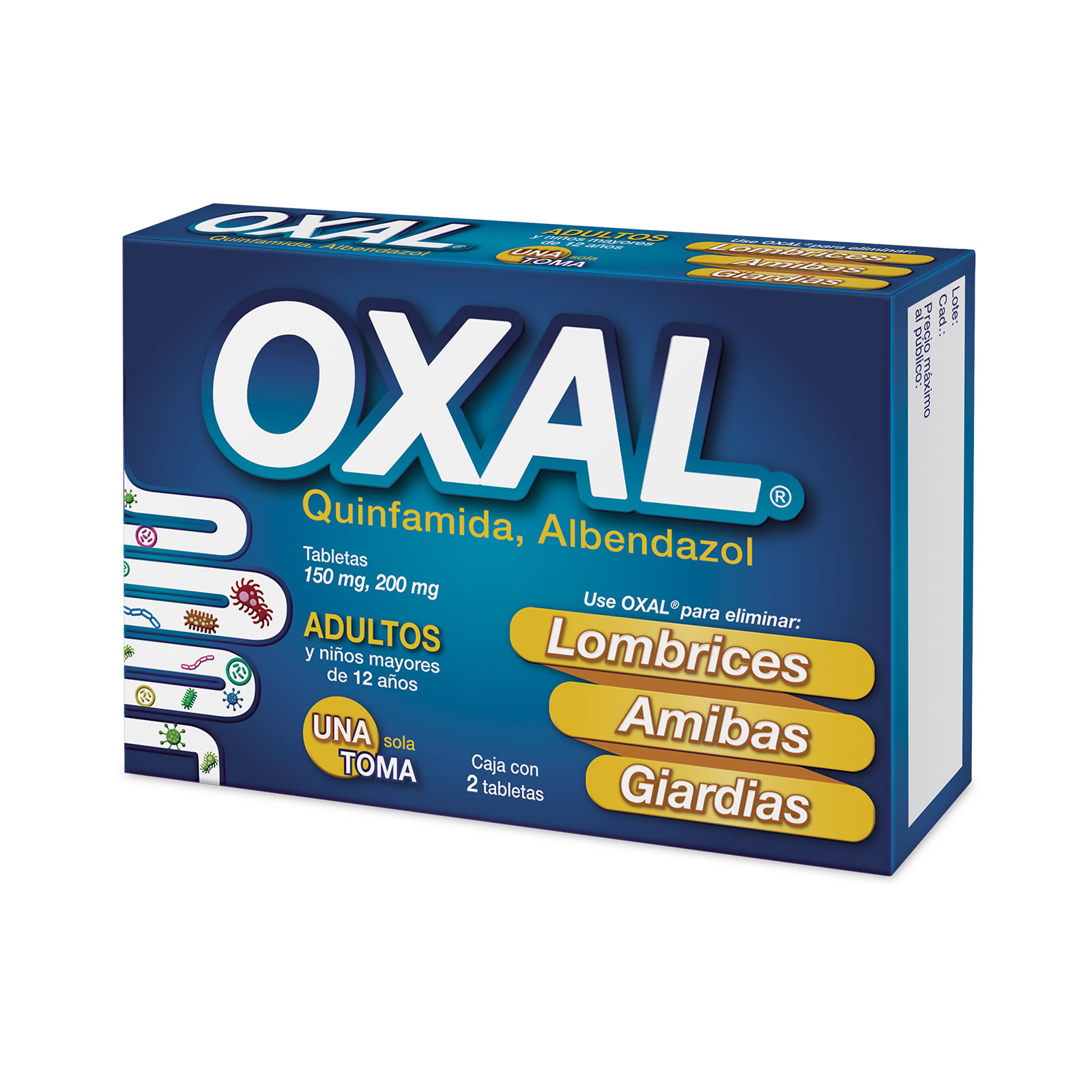 Oxal tabletas 200/150 mg 2 tabletas