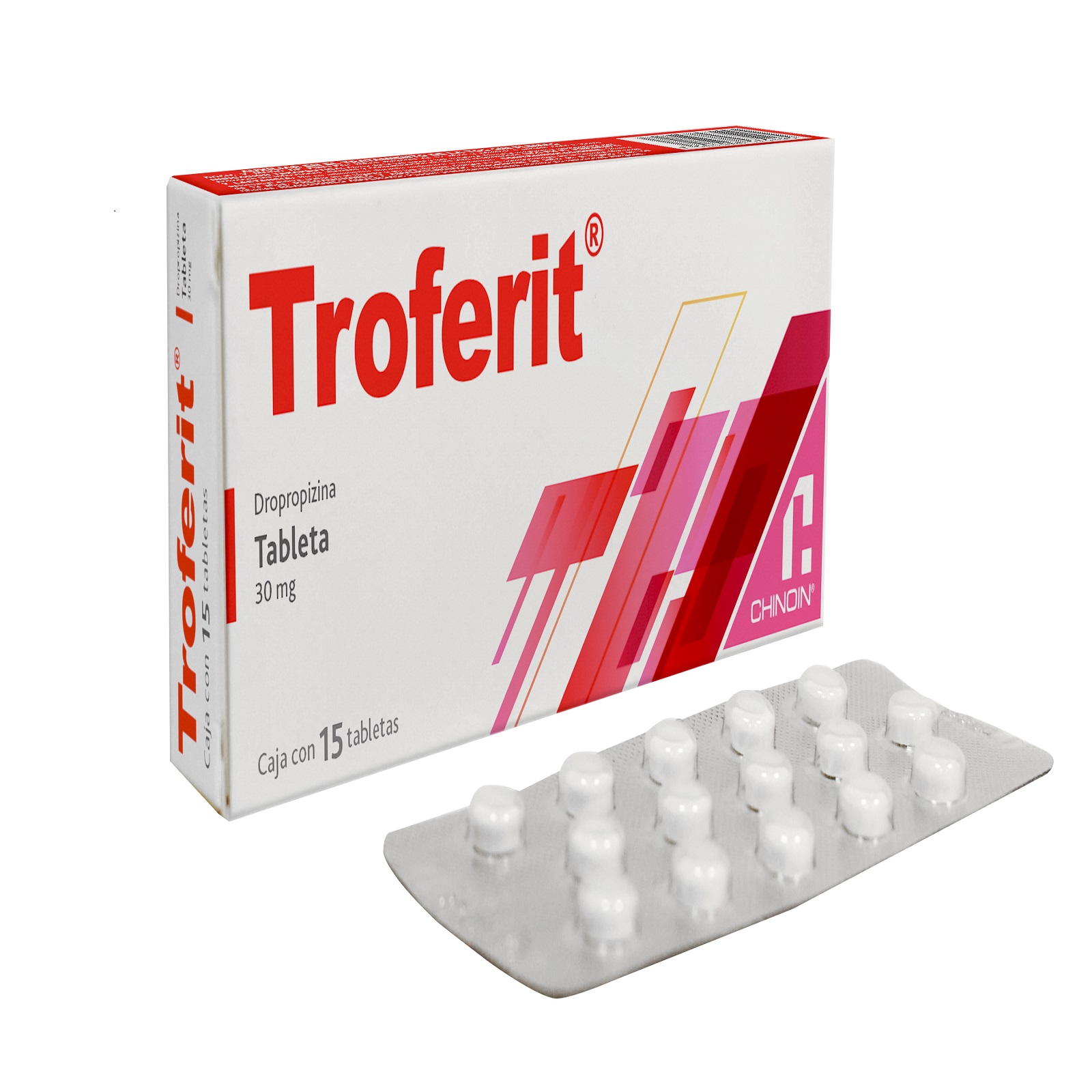Troferit 30 mg oral 15 tabletas