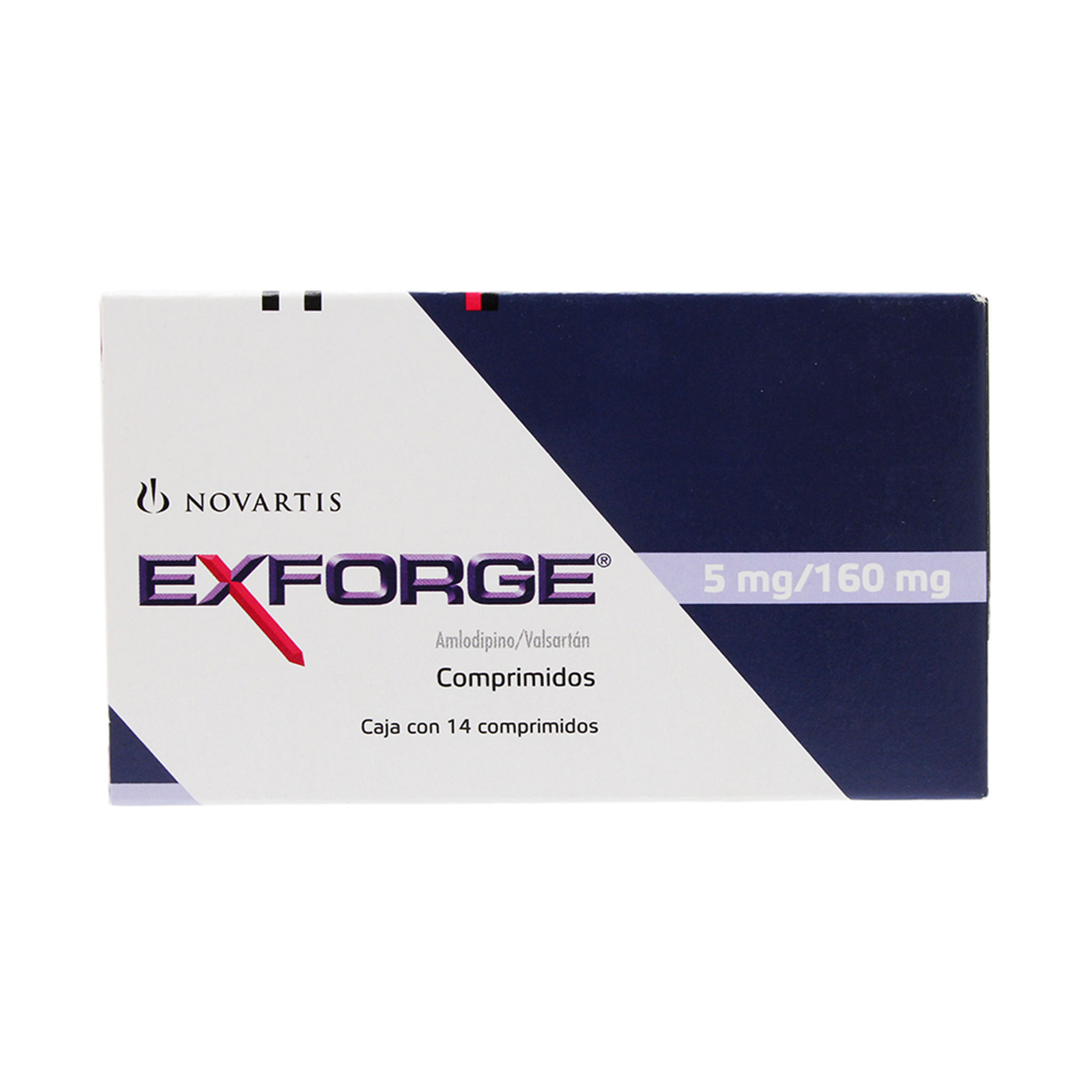 Farmacias del Ahorro | Exforge 5 mg/ 160 mg Oral 14 Comprimidos ...