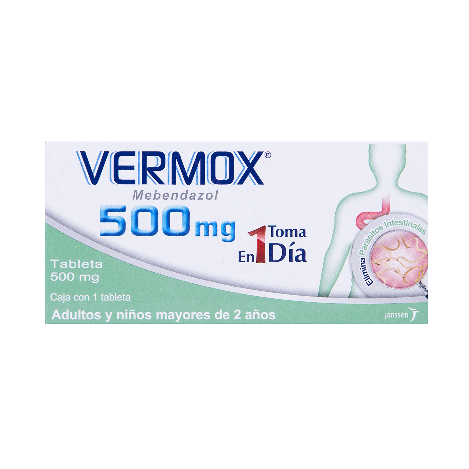 Vermox 500 mg oral 1 tabletas