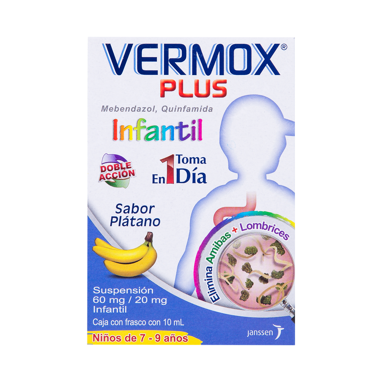 Vermox plus 60/20mg oral inf 10 ml