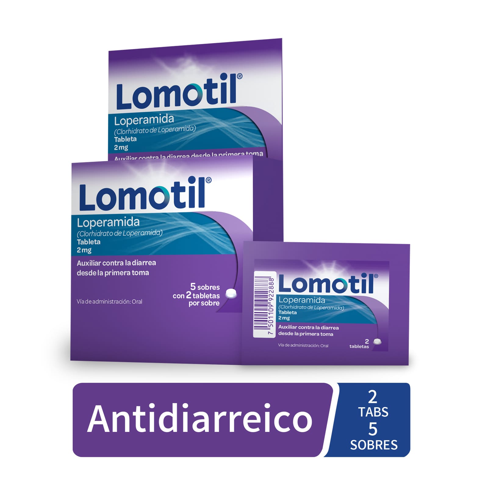 Lomotil 5 sobres caja