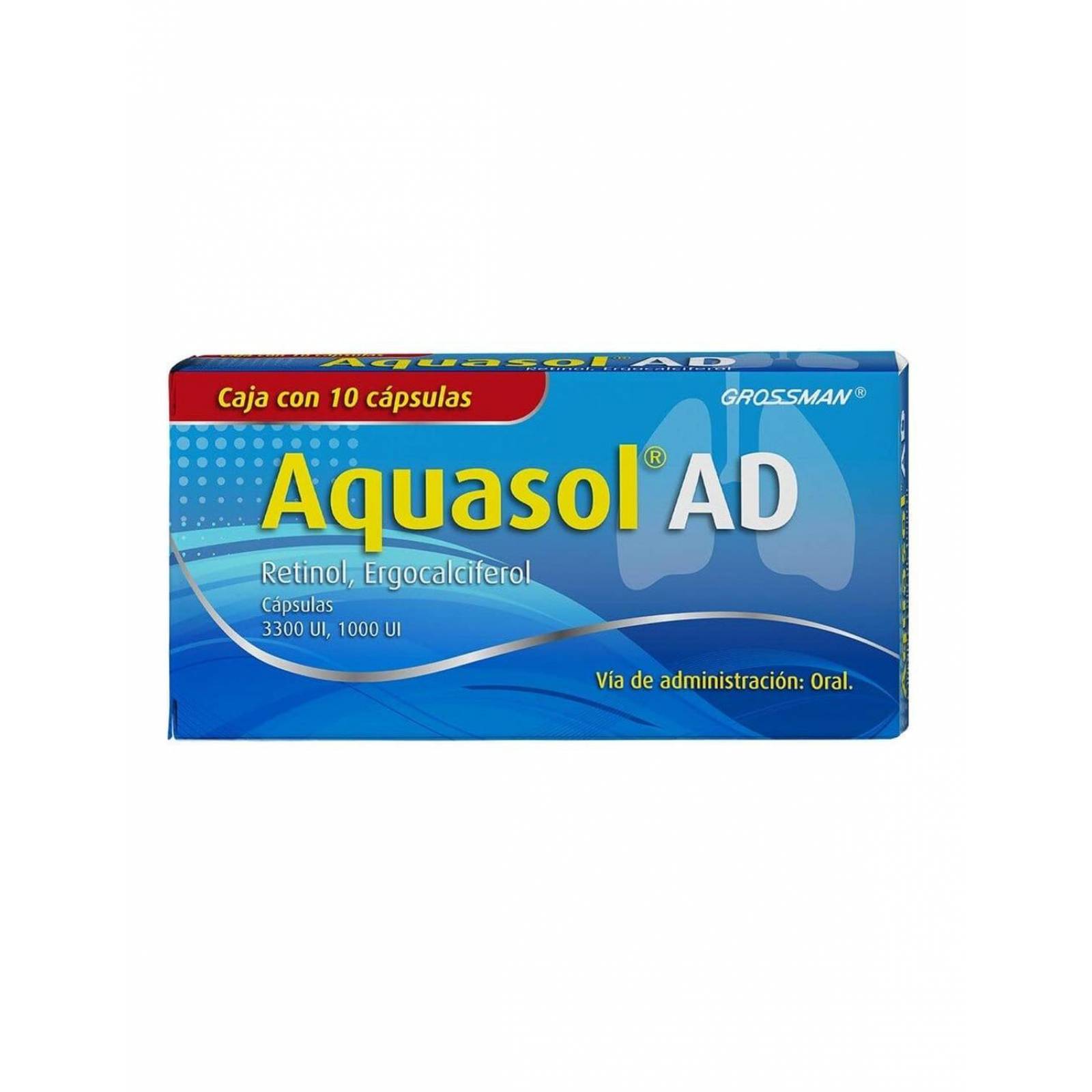 Aquasol 6-000 u-i adulto oral 10 capsulas