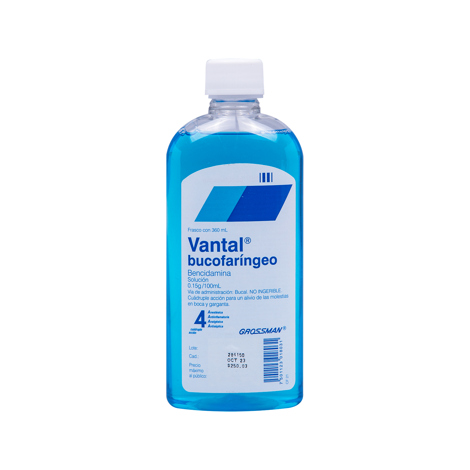 Farmacias del Ahorro | Vantal Bucofaringeo solucion oral 360 ml ...